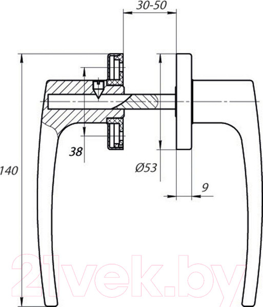 Изображение товара Ручка дверная Меттэм НР 0301 (медный антик)