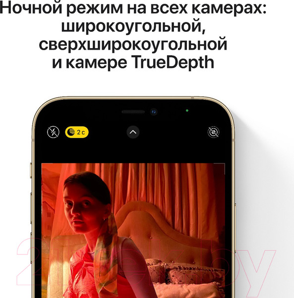 Изображение товара Смартфон восстановленный Apple iPhone 12 Pro 128GB Flip Грейд A (золото)