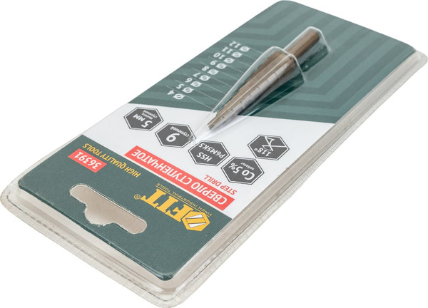 Изображение товара Сверло FIT HSS ступенчатое 4-12м / 36391