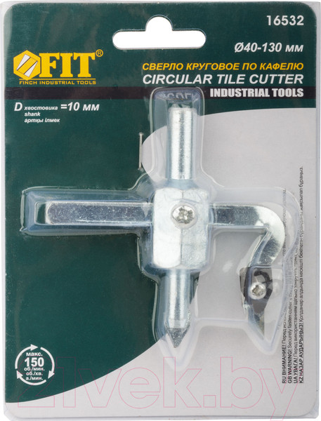 Изображение товара Сверло FIT По кафелю круговое 40-130мм / 16532