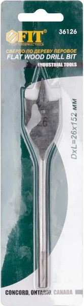 Изображение товара Сверло FIT Перовое 26x152мм / 36126