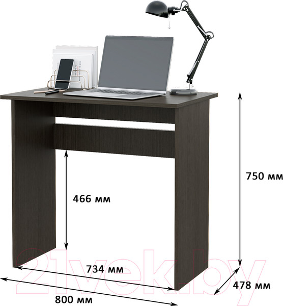 Изображение товара Письменный стол Горизонт Мебель Asti 1 (венге)