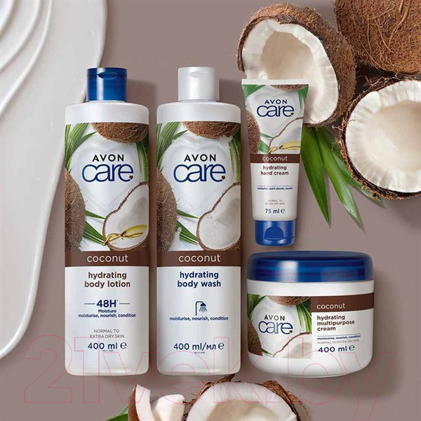 Изображение товара Крем для лица Avon Care Кокос New / 1485876 (400мл)