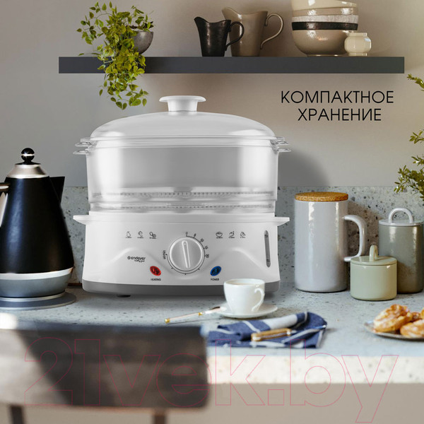 Изображение товара Пароварка стационарная Endever Vita-176 (белый)
