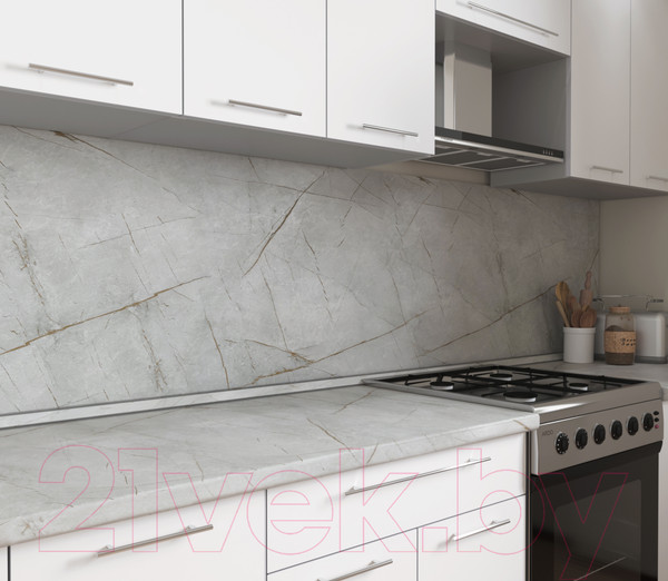 Изображение товара Скиналь Интерлиния Серый каспий (с плинтусом, кромкой и комплектом заглушек)