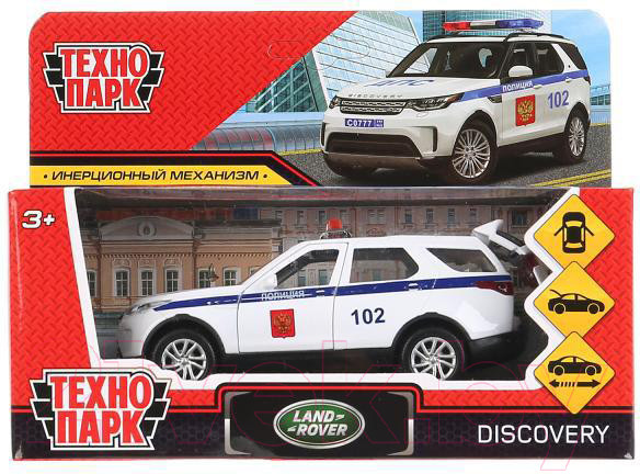 Изображение товара Автомобиль игрушечный Технопарк Land Rover Discovery Полиция / DISCOVERY-12POL-WH