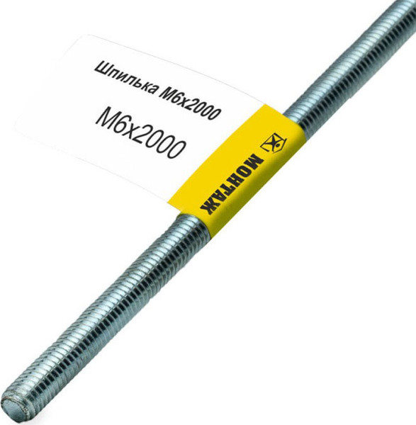 Изображение товара Шпилька Монтаж 6x2000мм ROD DIN975 Резьбовая / MB001003