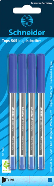Изображение товара Набор шариковых ручек Schneider Tops 505 M / 75063 (4шт)