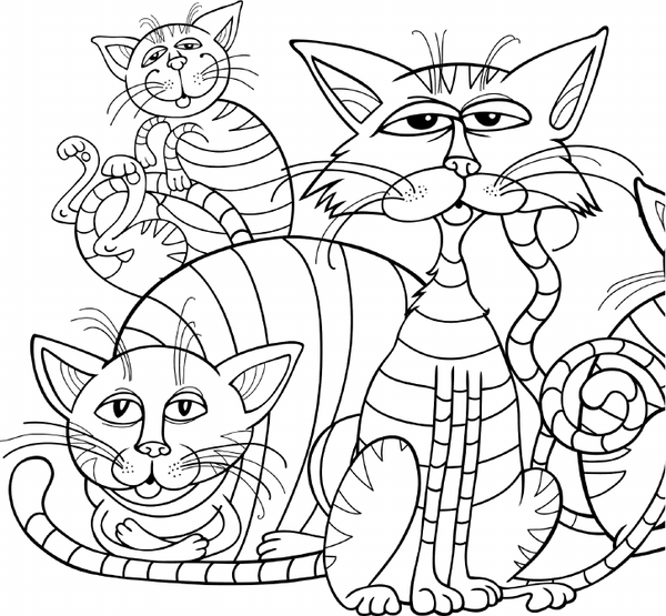 Изображение товара Раскраска-антистресс АСТ Пушистые котики и другие питомцы (Шварценгольд Изольда)