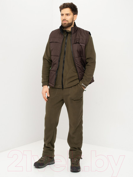 Изображение товара Жилет для охоты и рыбалки Huntsman Беркут Дюспо коричневый (р-р 52-54/182)