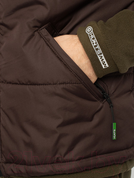 Изображение товара Жилет для охоты и рыбалки Huntsman Беркут Дюспо коричневый (р-р 52-54/182)