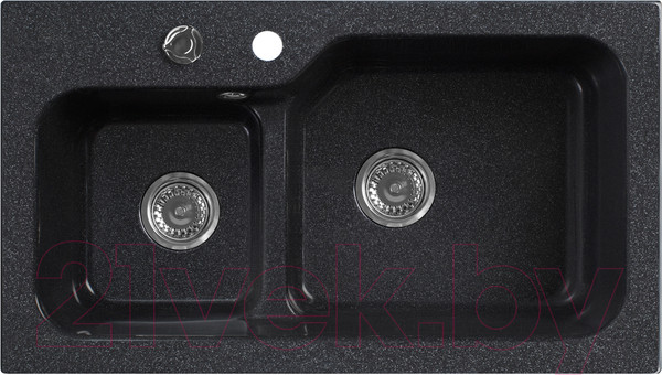Изображение товара Мойка кухонная Belux SG-REC-DUO 8045 (черный)