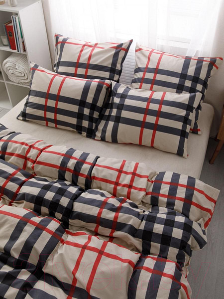 Изображение товара Комплект постельного белья Веселина Бербари 1.5сп / 10399-1+10333-5 (50х70)