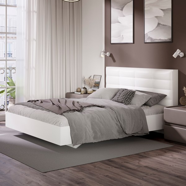 Изображение товара Двуспальная кровать ТриЯ Агата тип 1 160x200 (белый)