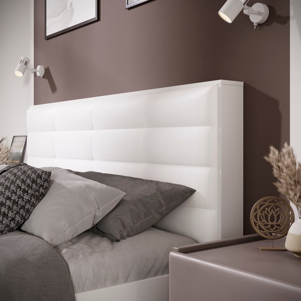 Изображение товара Двуспальная кровать ТриЯ Агата тип 1 160x200 (белый)