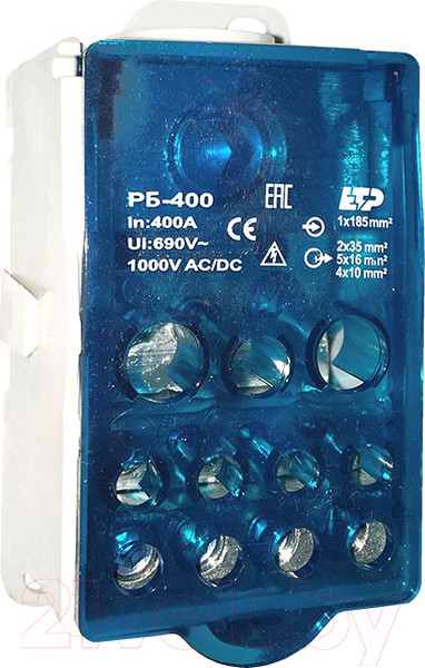 Изображение товара Распределительный блок на DIN-рейку ETP РБ-400 1П 400А / 68811