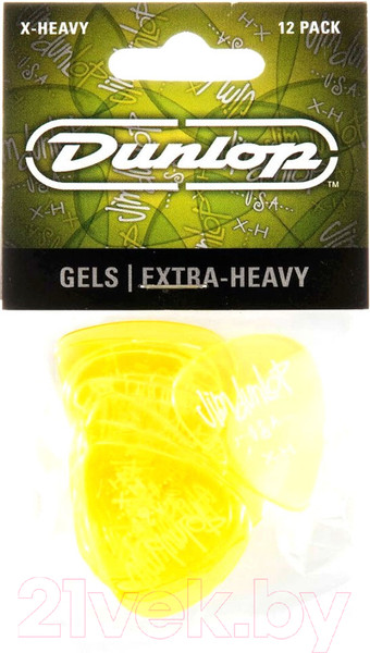 Изображение товара Набор медиаторов Dunlop Manufacturing Gels 486PXH (12шт)