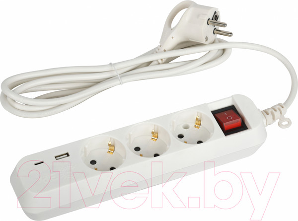 Изображение товара Удлинитель ЭРА UB-3es-1.5m-USB / Б0052897