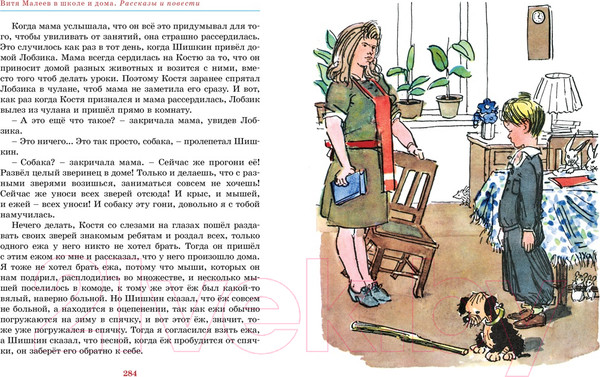 Изображение товара Книга Махаон Витя Малеев в школе и дома. Рассказы и повести (Носов Н.)