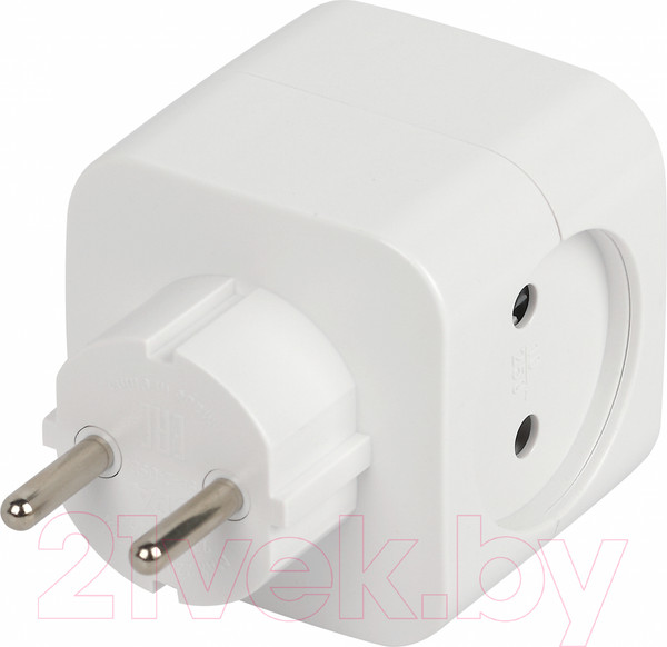 Изображение товара Электроразветвитель ЭРА SP-2-USB-W / Б0049531 (белый)