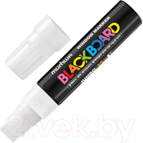 Изображение товара Маркер меловой MunHwa Black Board Jumbo / JBM15-05 (белый)
