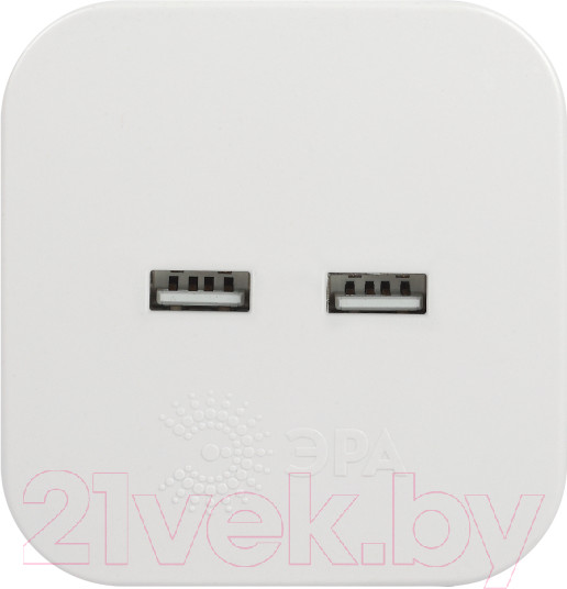 Изображение товара Электроразветвитель ЭРА SP-4-USB-W / Б0049532 (белый)