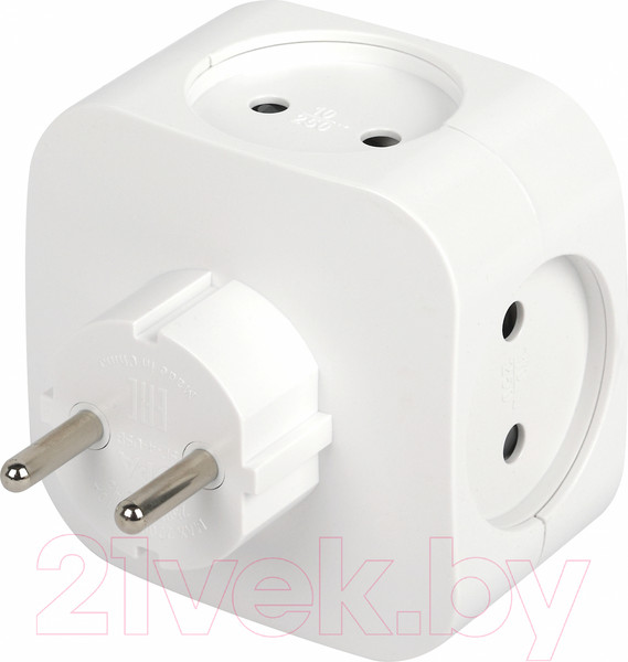 Изображение товара Электроразветвитель ЭРА SP-4-USB-W / Б0049532 (белый)