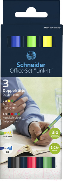 Изображение товара Набор шариковых ручек Schneider Link-It / 142096 (4цв)