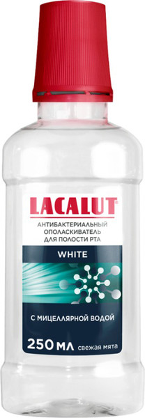 Изображение товара Ополаскиватель для полости рта Lacalut White С мицеллярной водой (250мл)