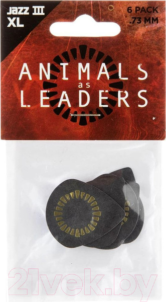 Изображение товара Набор медиаторов Dunlop Manufacturing Tortex Jazz III XL AALP04 (6шт)