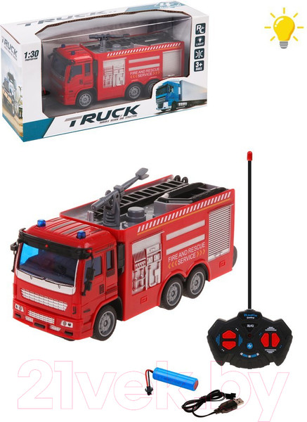 Изображение товара Радиоуправляемая игрушка Наша игрушка Пожарная машина / QL577-2