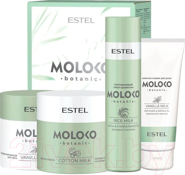 Изображение товара Набор косметики для волос Estel Moloko Botanic Растительное молоко Полное погружение