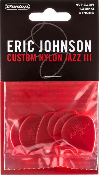 Изображение товара Набор медиаторов Dunlop Manufacturing Eric Johnson Nylon Jazz III 47PEJ3N (6шт)
