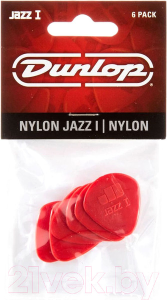 Изображение товара Набор медиаторов Dunlop Manufacturing Nylon Jazz I 47P1N (6шт)