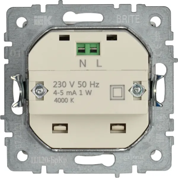 Изображение товара Встраиваемая подсветка IEK Brite BR-FL20-K10 (бежевый)