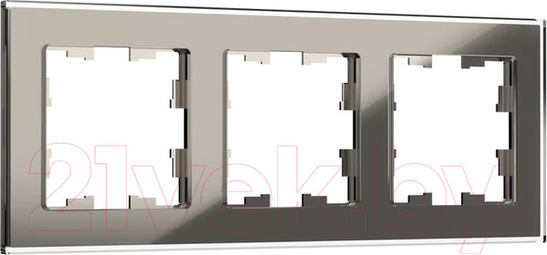 Изображение товара Рамка для выключателей и розеток IEK Brite BR-M32-G-K30 (дымчатый)