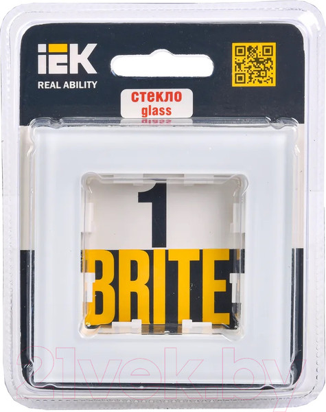 Изображение товара Рамка для выключателей и розеток IEK Brite BR-M12-G-K01 (белый)