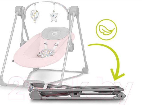 Изображение товара Качели для новорожденных Lionelo Otto Baby (розовый)