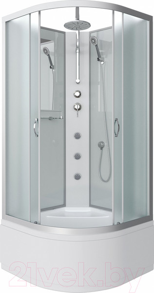 Изображение товара Душевая кабина Niagara NG-2307-14BKTG 80x80x210 (матовое стекло)