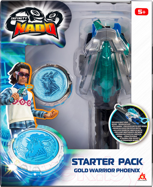 Изображение товара Игровой набор Infinity Nado Волчок Эпик Лончер Стартер Gold Phoenix / 40595