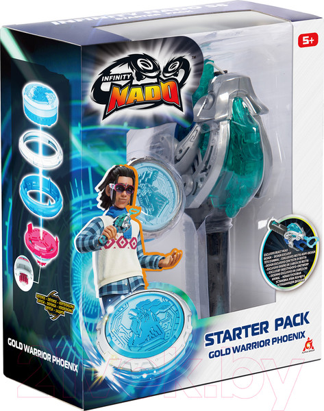 Изображение товара Игровой набор Infinity Nado Волчок Эпик Лончер Стартер Gold Phoenix / 40595