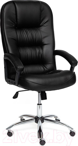 Изображение товара Кресло офисное Tetchair Сн9944 (хром/кожзам черный)
