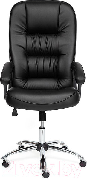 Изображение товара Кресло офисное Tetchair Сн9944 (хром/кожзам черный)