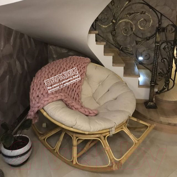 Изображение товара Кресло-качалка Мир Ротанга Papasan 23/01D (шоколадный/коричневый)