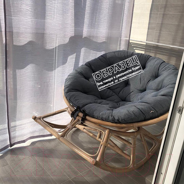 Изображение товара Кресло-качалка Мир Ротанга Papasan 23/01D (шоколадный/коричневый)