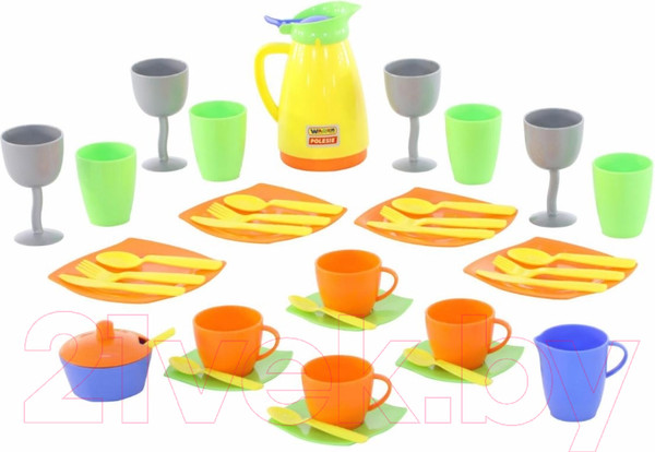 Изображение товара Набор игрушечной посуды Полесье Праздничный / 71514
