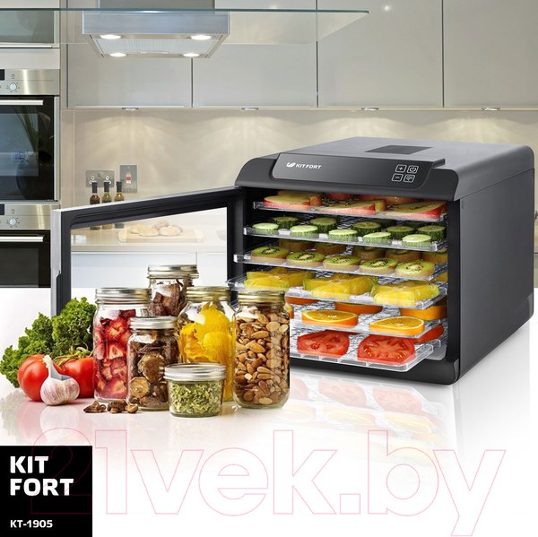 Изображение товара Сушилка для овощей и фруктов Kitfort KT-1905