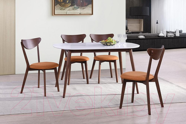 Изображение товара Обеденный стол Tetchair Max (белый/натуральный)