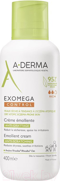 Изображение товара Крем для тела A-Derma Экзомега Контроль (400мл)