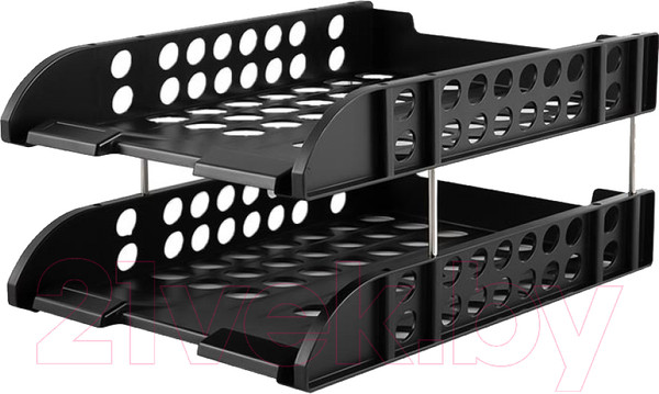 Изображение товара Набор лотков для бумаг Deli E9216 (черный)